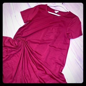 LuLaRoe Carly - Size Small- Burgundy - Like New